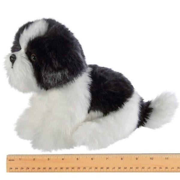 Plush Stuffed Havanese Puppy Dog Butch Measuring Horizontal