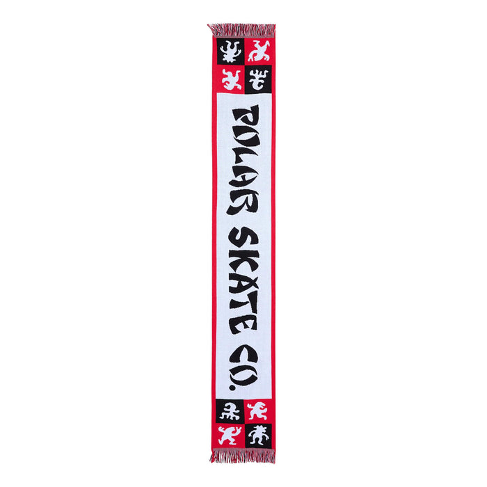 Polar Skate Co. Football Scarf Schal Checkers Red