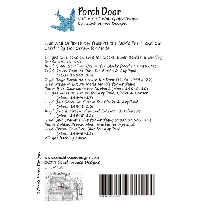 Porch Door Quilt Pattern
