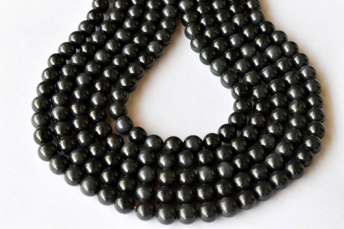 Rainbow Black Obsidian Beads, Natural Round Crystal Beads 4mm to 10mm