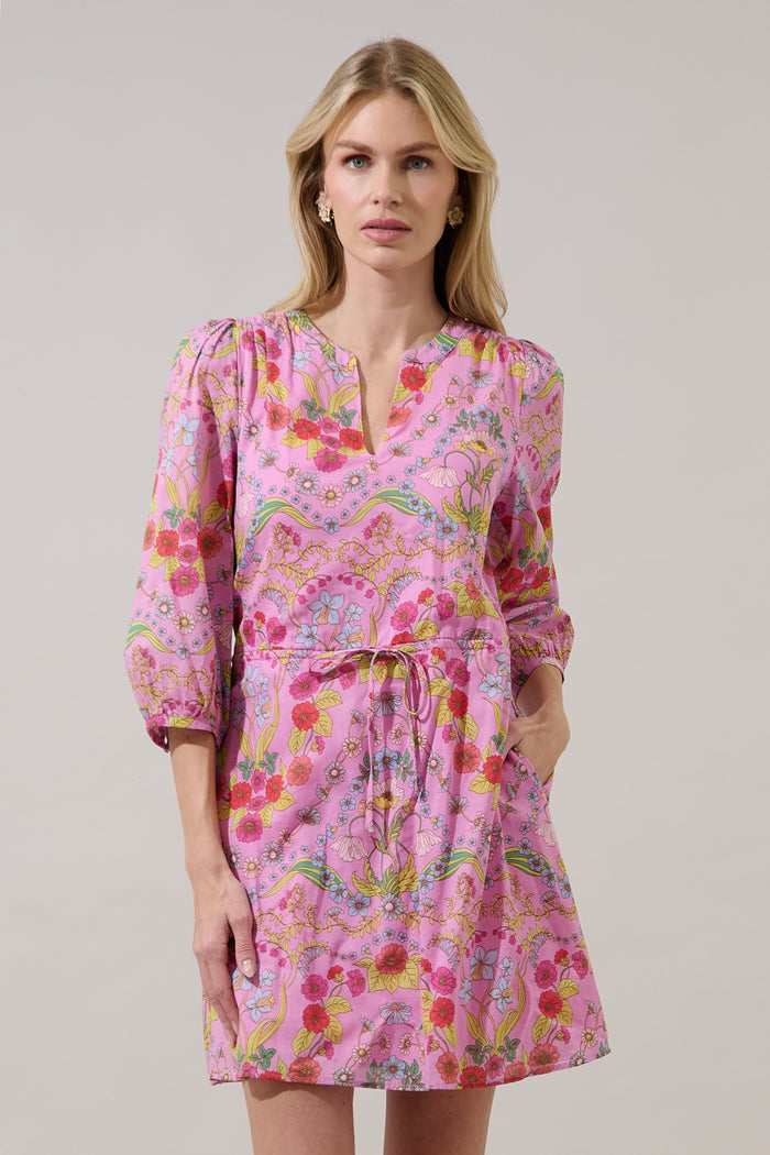 Ramsie Floral Melany Shift Mini Dress