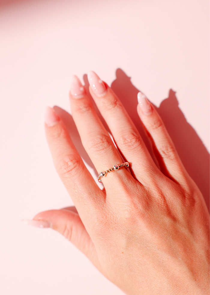 Ring June in Gold with Silver