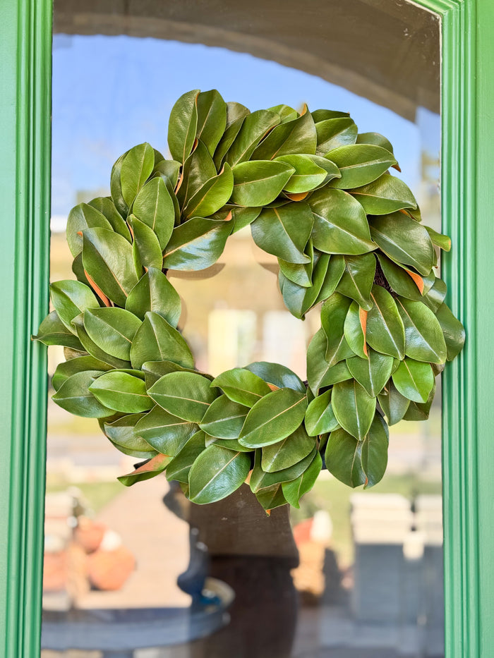 RL Noel Magnolia Wreath & Lux Bow