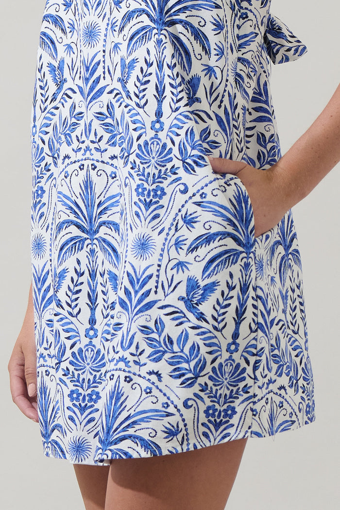 Romina Tropical Amory Halter Mini Dress