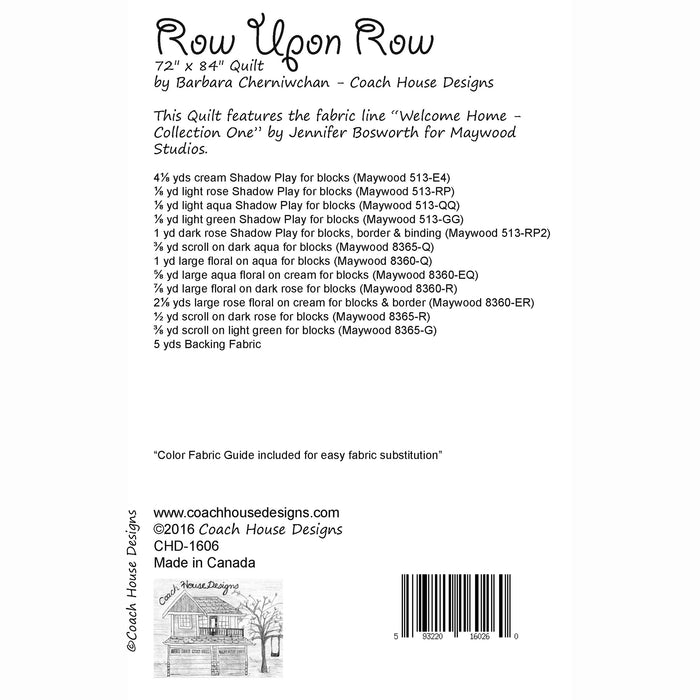 Row Upon Row Quilt Pattern