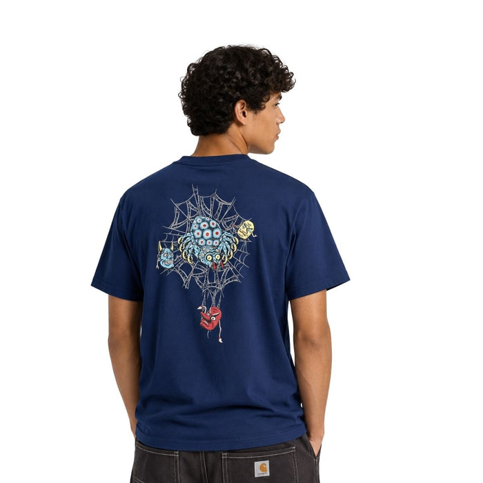 Santa Cruz Dressen Spider T-Shirt Midnight Blue