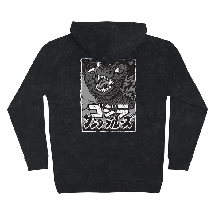 Santa Cruz X Godzilla Hand Hoodie Black