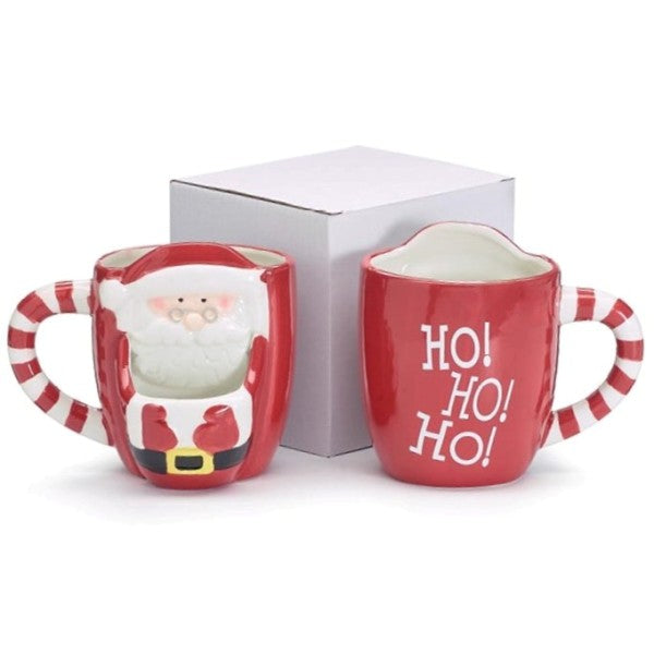 Santa with Pouch for Cookie 19 oz. Ceramic Mug with Gift Box