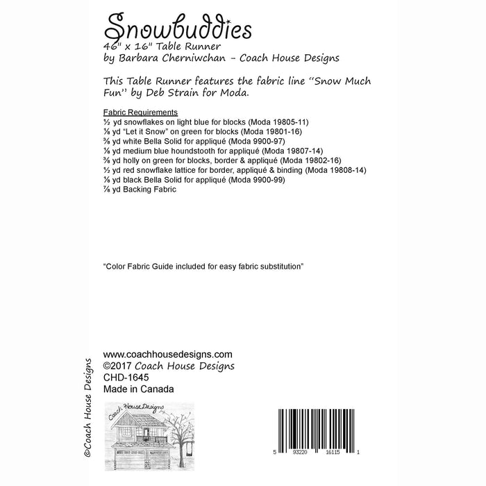 Snowbuddies Quilt Pattern