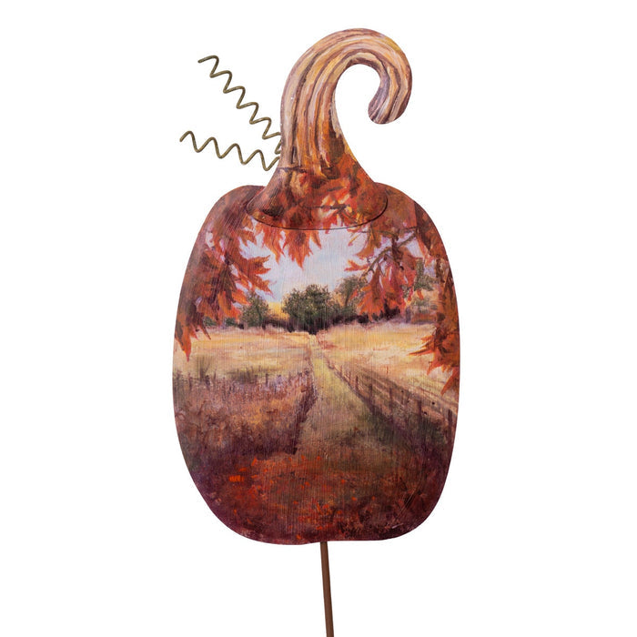 Stake Pumpkin Country Road Scenery round top collection