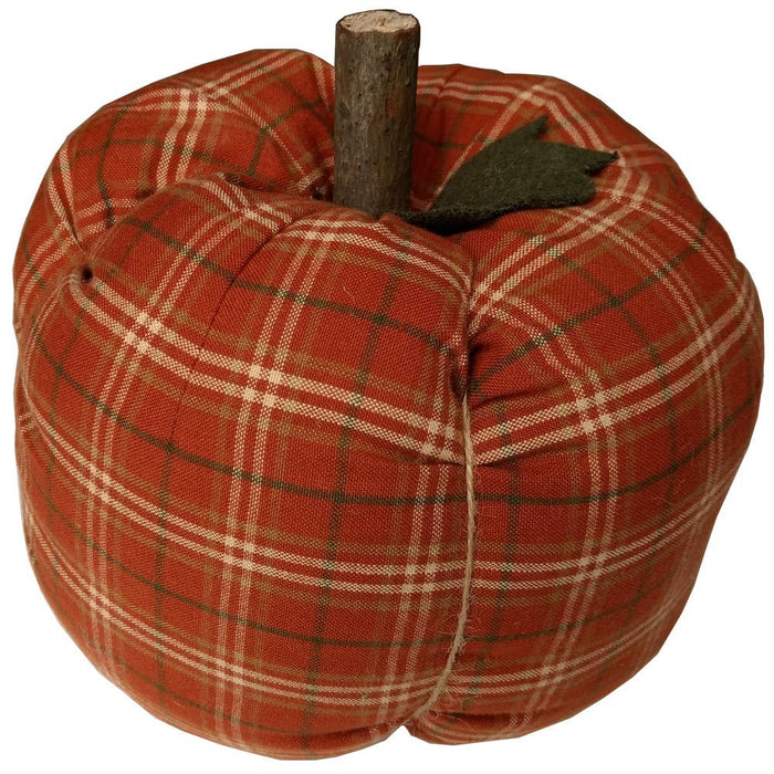 Stuffed Pumpkin Ornament 6" X 4" Pumpkin Spice