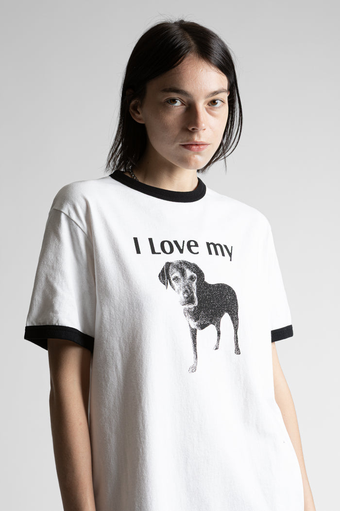 T-Shirt Ringer I Love My Dog