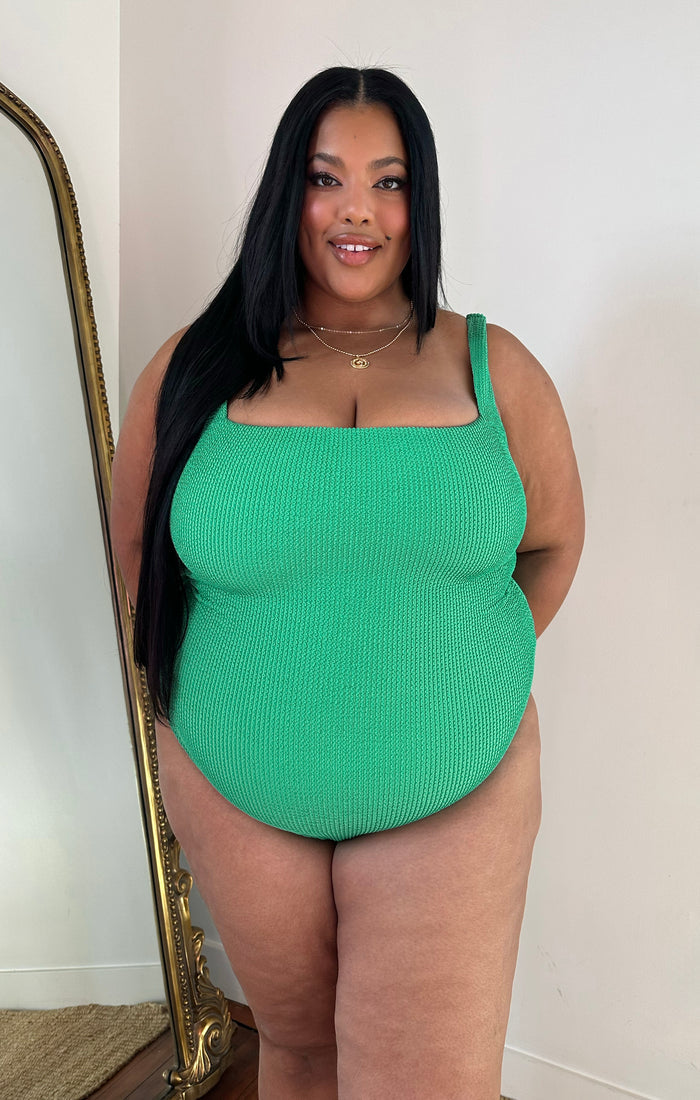 The Scrunch One Piece ~ Sea Green Scrunch