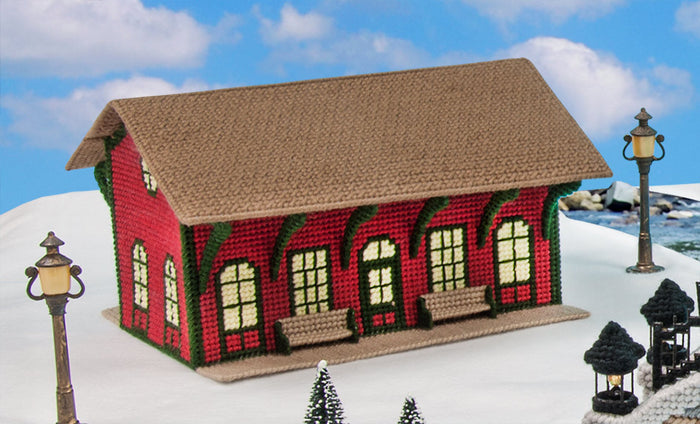 Train Depot Plastic Canvas Kit