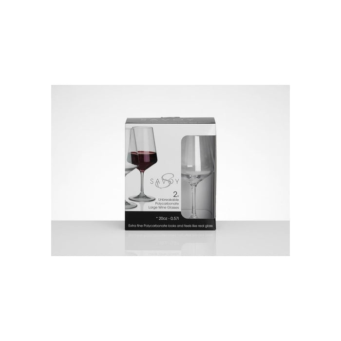 Unbreakable Poly-carbonate Large Wine Glasses Per/2