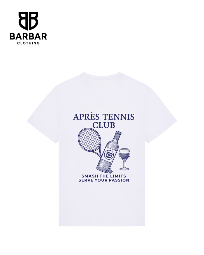 XXS / White (Navy Blue logo)