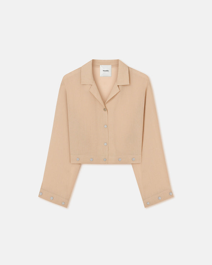 Vally - Cropped shirt - Wax