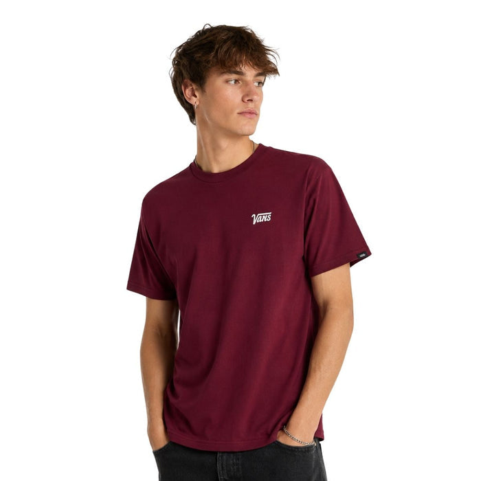 Vans Mini Script T-Shirt Burgundy