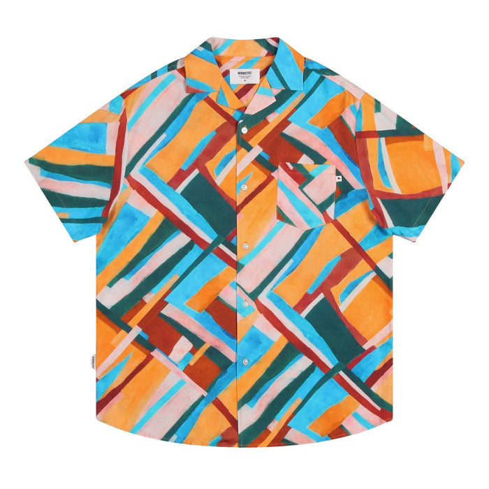 Wemoto Viscose Resort Collar Shirt Orange