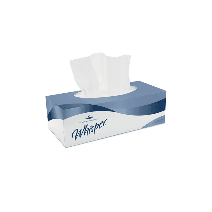 Whisper 2ply Facial Tissue Tissues Per/36