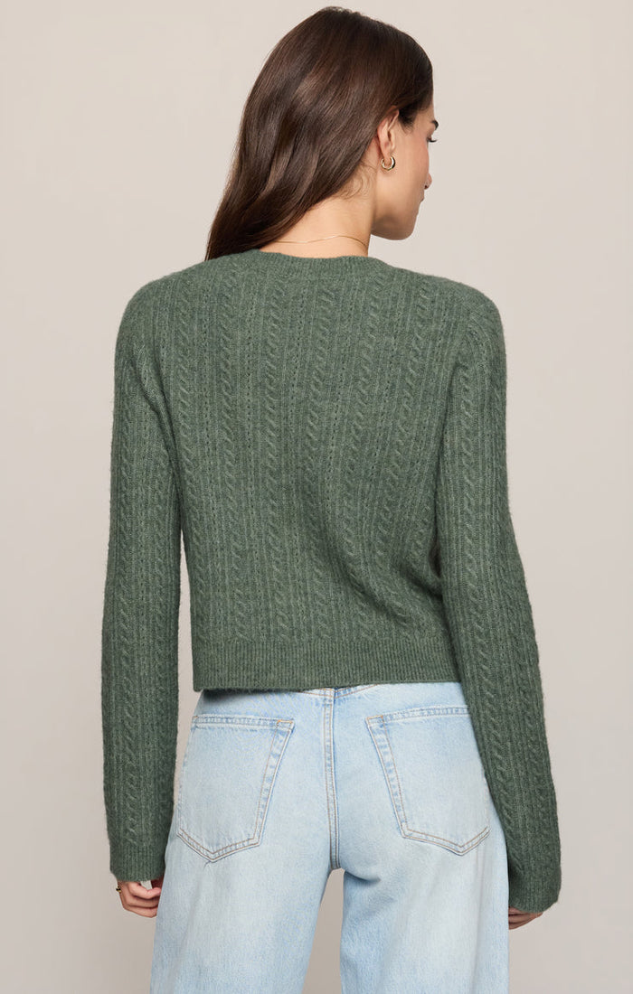 Z Supply Medina Pointelle Cardigan in Monstera