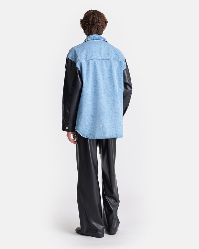 Zinnie - Shirt - Mid Blue-Black