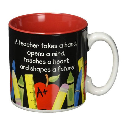 #1 Teacher 12 oz. Ceramic Mug Back
