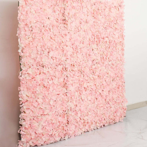 Pink floral backdrop for events and photography