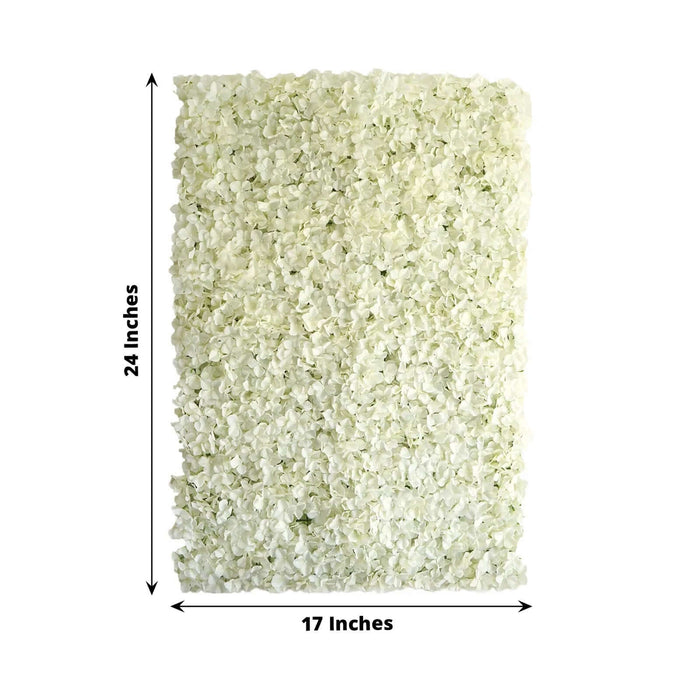 White flower wall decor panel, 24x17 inches, perfect for events and home decor.
