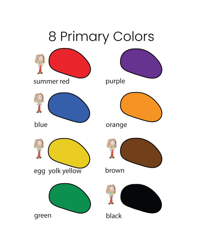 16 Colors in a Muslin Bag