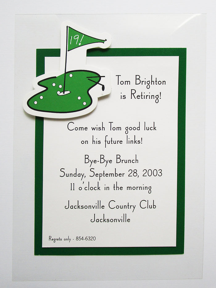 19th hole invite - Designs by ginny