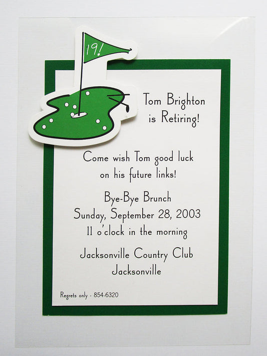 19th hole invite - Designs by ginny