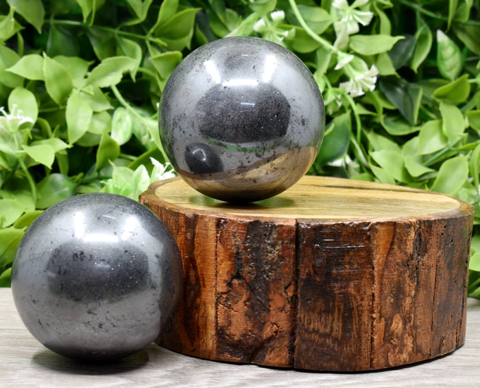 1Pc Hematite Sphere Crystal Ball Healing Sphere.