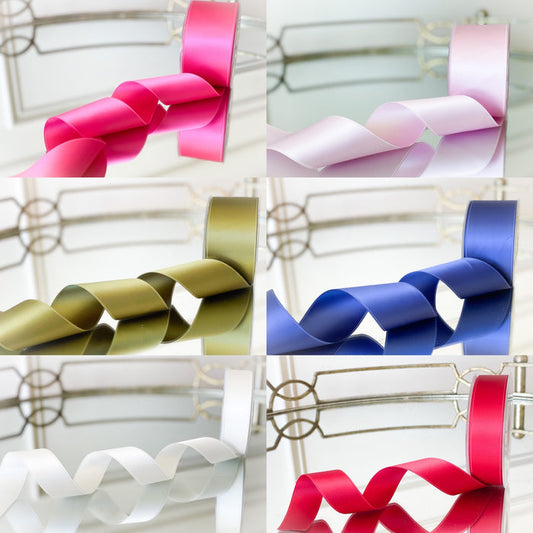 2” Double Sided Swiss Satin Ribbon