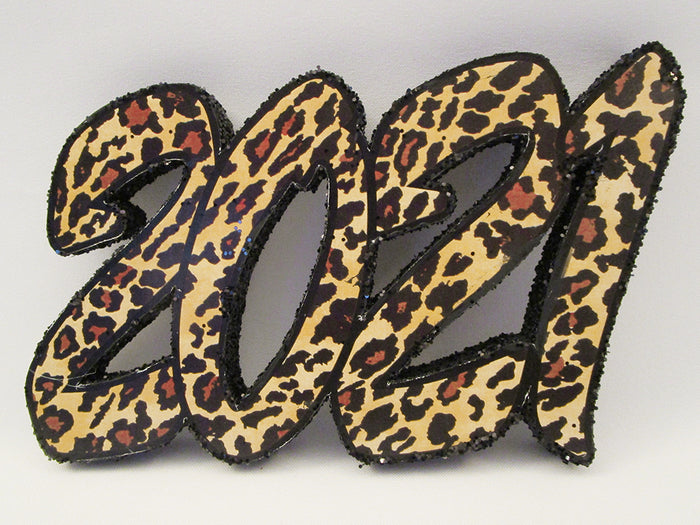 2021 Leopard Styrofoam Graduation Cutout - Designs by Ginny