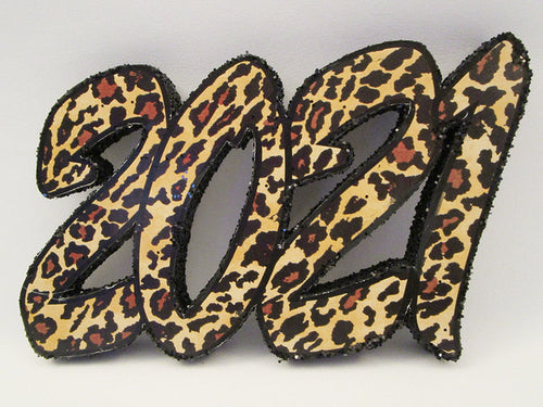 2021 Leopard Styrofoam Graduation Cutout - Designs by Ginny