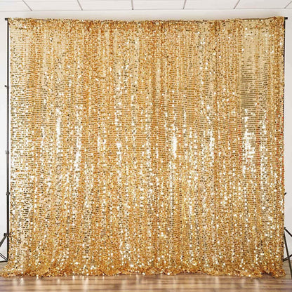 Gold sequin backdrop for events and photo shoots.