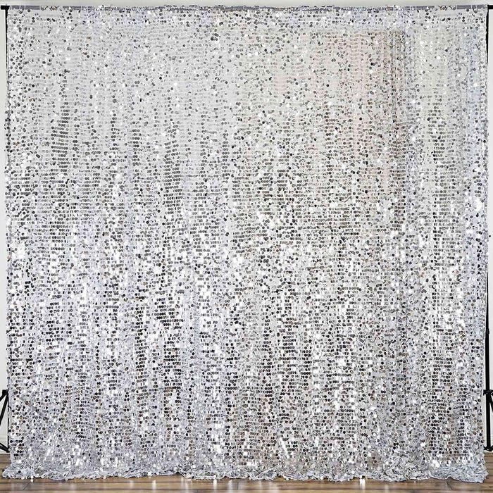 Silver sequin backdrop for events and photography
