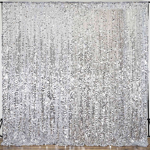 Silver sequin backdrop for events and photography