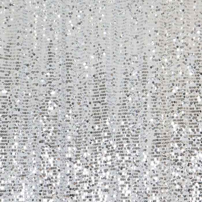 Shimmering silver sequin fabric texture for crafts and fashion design. #whtbkgd