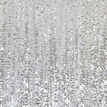 Shimmering silver sequin fabric texture for crafts and fashion design. #whtbkgd