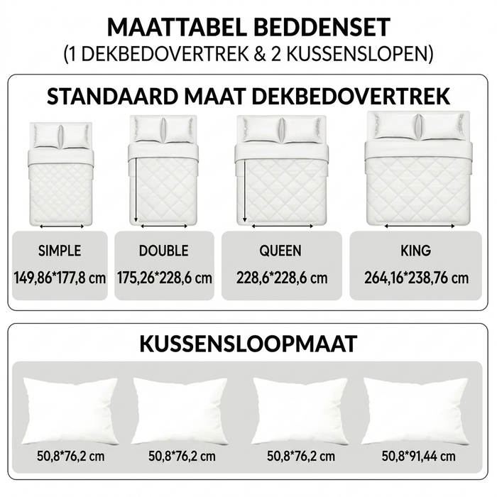 3-delt polstret sengesæt - Glade Gård