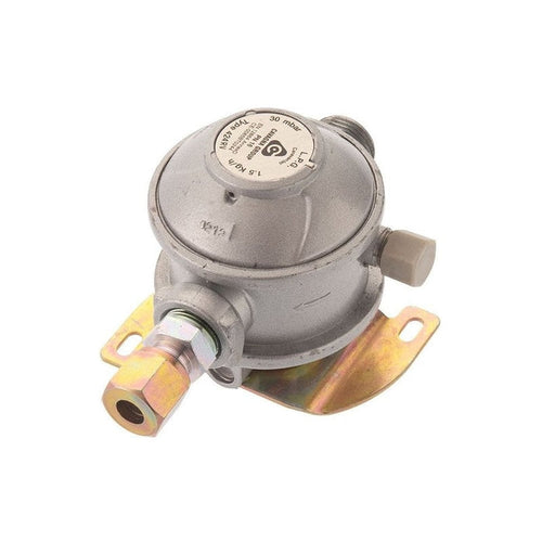 30mbar Caravan Gas Regulator 8mm - Straight Inlet