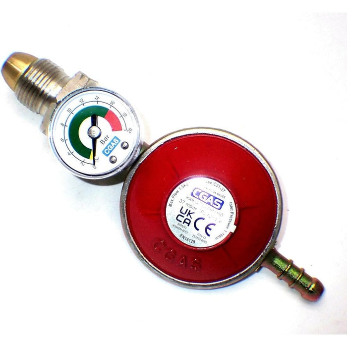 37mbar Propane Gas Regulator With Pressure Gauge