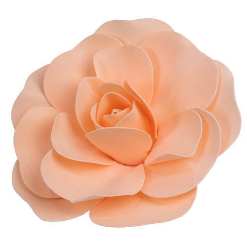 Peach floral decor piece with layered petals