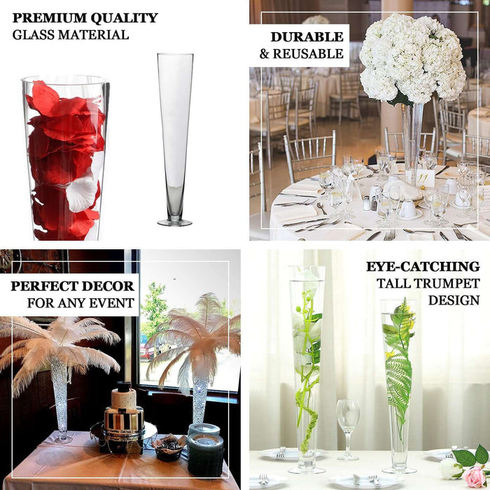 Premium quality glass vases for elegant decor at any event.
