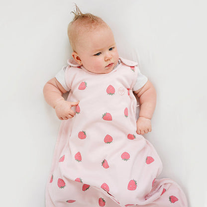 4 Season® Ultimate Baby Sleep Bag, Merino Wool & Organic Cotton, Strawberry