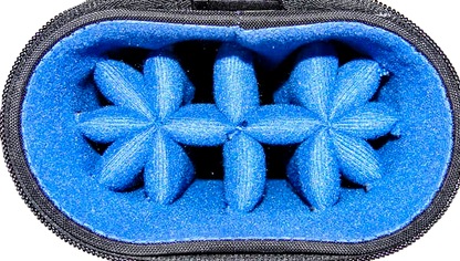 4x8 Rugged Blue DOUBLE STRAP Cue Case