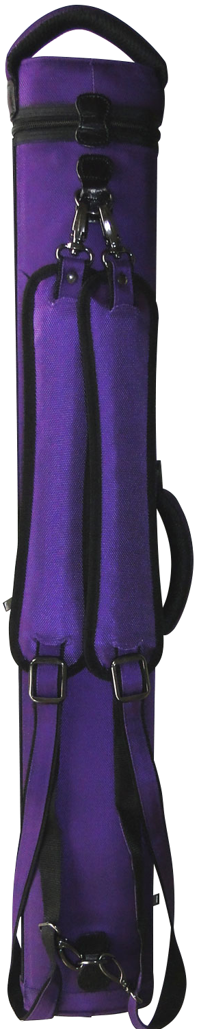 4x8 Rugged Purple DOUBLE STRAP Cue Case