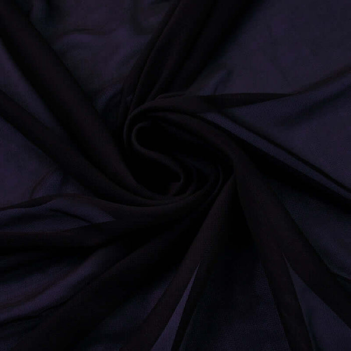 Black sheer fabric with a soft, flowing texture.